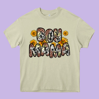 Boy Mama Heavy Core Tee Designed By Zillion Design Studio