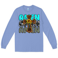 Colony Blue amen Long Sleeve Tee - JahusDesignShop