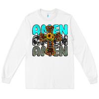 White amen Long Sleeve Tee - JahusDesignShop