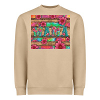 Mushroom mama with tie dye and flowers Heavyweight Sweatshirt - Artiststas
