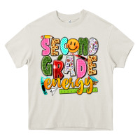 Cream second grade energy Heavy Core Tee - texasbilliewilder