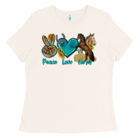 Bone peace love horses tbw Ladies Tee - texasbilliewilder