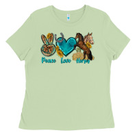 Matcha peace love horses tbw Ladies Tee - texasbilliewilder
