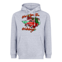 Heather Grey home for the holidays texas Heavyweight Hoodie - BarkalooDesign