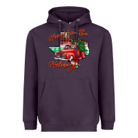 Plum home for the holidays texas Heavyweight Hoodie - BarkalooDesign