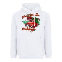 White home for the holidays texas Heavyweight Hoodie - BarkalooDesign