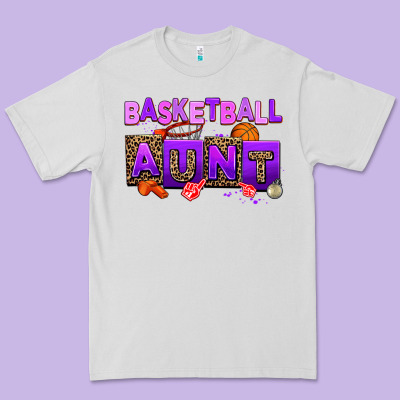 Basketball Aunt Premium Tee Designed By Adodesignshop