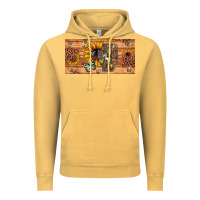 Vintage Mustard leopard cross butterfly sunflower Vintage Hoodie - JahusDesignShop