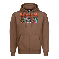 Chestnut beautiful crazy Zipper Hoodie - NancyCooperArtShop