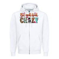 White beautiful crazy Zipper Hoodie - NancyCooperArtShop
