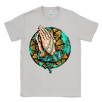 Moon Dust western praying hands prayer rosary  faith cross Classic Tee - BarkalooDesign