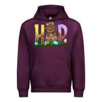 Mauve Wine Hop Rabbit Easter Day Urban Hoodie - HowdyJamesFarm