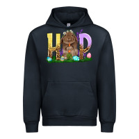 Navy Hop Rabbit Easter Day Urban Hoodie - HowdyJamesFarm