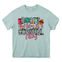 Arona boots and bling it s a cowgirl thing Heavy Core Tee - Zillion Design Studio