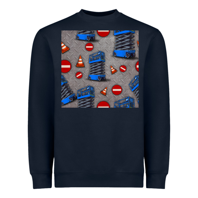 Scissor Lift Seamless Pattern Heavyweight Sweatshirt by BundleAndBundleShop | Teevron