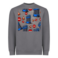 Storm scissor lift seamless pattern Heavyweight Sweatshirt - BundleAndBundleShop