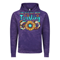 Cloud Purple i'm just out here trusting god Vintage Hoodie - JahusDesignShop