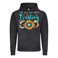 Vintage Black i'm just out here trusting god Vintage Hoodie - JahusDesignShop