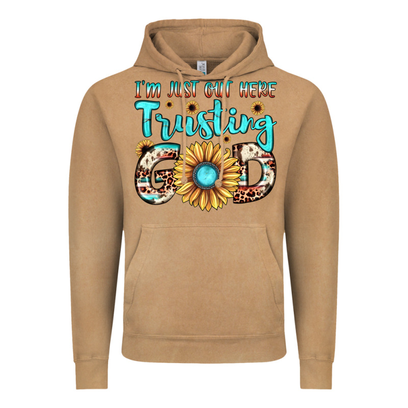 I'm Just Out Here Trusting God Vintage Hoodie by JahusDesignShop | Teevron