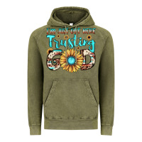 Vintage Olive i'm just out here trusting god Vintage Hoodie - JahusDesignShop