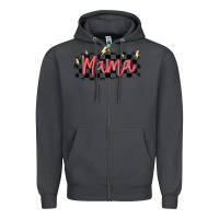 Smoke checkered mama Zipper Hoodie - MaliasSmallBusiness