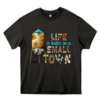 Asphalt life is better in a small town Heavy Core Tee - Zillion Design Studio