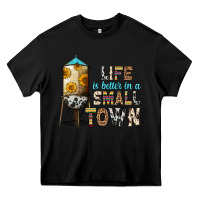 Black life is better in a small town Heavy Core Tee - Zillion Design Studio