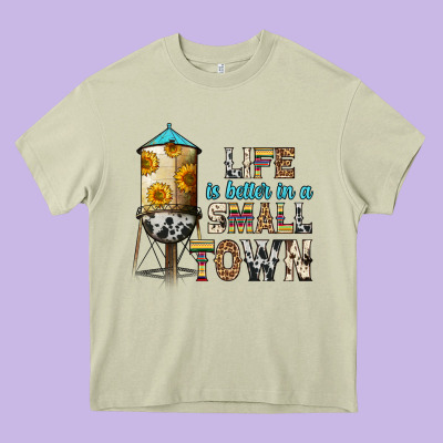 Life Is Better In A Small Town Heavy Core Tee Designed By Zillion Design Studio