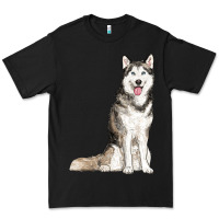 Black husky Premium Tee - RanaPortraitStore