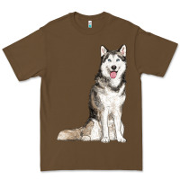 Cacao husky Premium Tee - RanaPortraitStore