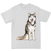 Dove Grey husky Premium Tee - RanaPortraitStore