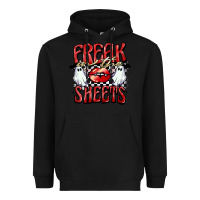 Black freak in the sheets Heavyweight Hoodie - BarkalooDesign