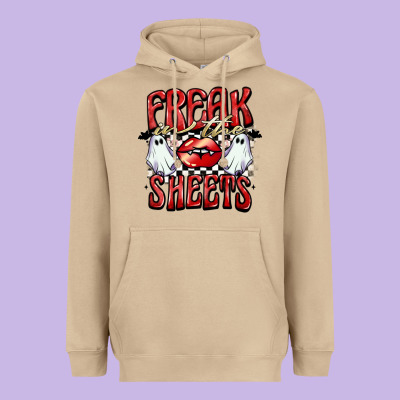 Freak In The Sheets Heavyweight Hoodie Designed By Barkaloodesign