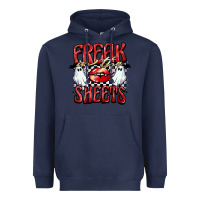 Navy freak in the sheets Heavyweight Hoodie - BarkalooDesign