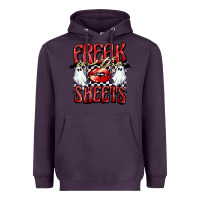 Plum freak in the sheets Heavyweight Hoodie - BarkalooDesign
