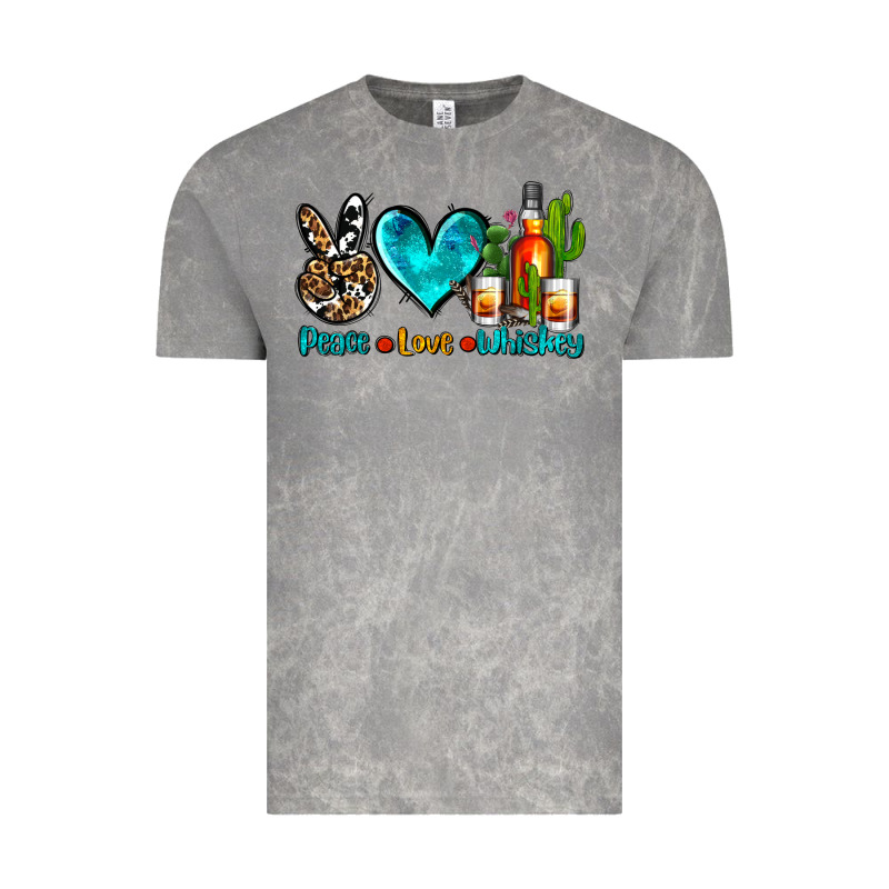 Peace Love Whiskey Vintage Tee by AdoDesignShop | Teevron