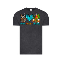 Vintage Black peace love whiskey Vintage Tee - AdoDesignShop