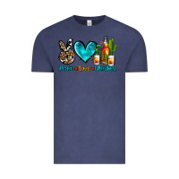 Vintage Denim peace love whiskey Vintage Tee - AdoDesignShop