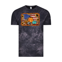 Cloud Black american flag fall backgraund Vintage Tee - JahusDesignShop