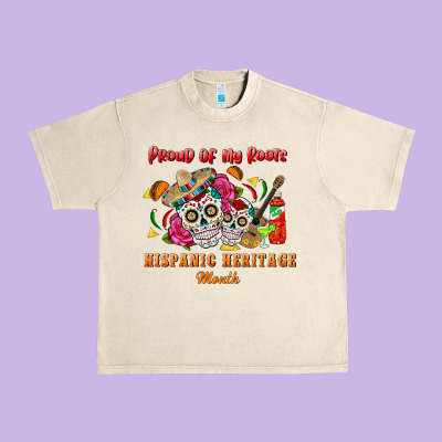 Proud Of My Roots Urban Heavy Tee Designed By Bundleandbundleshop