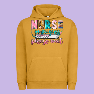 Nurse In Progress Urban Hoodie Designed By Cowgirlartshop