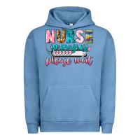 Pigment Pebble Blue nurse in progress Urban Hoodie - CowGirlArtShop
