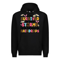 Black i've survived too many storms Premium Hoodie - JahusDesignShop