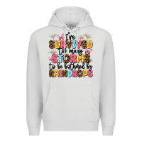 Dove Grey i've survived too many storms Premium Hoodie - JahusDesignShop