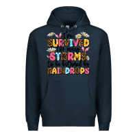 Navy i've survived too many storms Premium Hoodie - JahusDesignShop