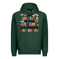 Sports Green i've survived too many storms Premium Hoodie - JahusDesignShop