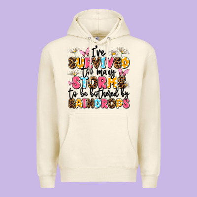 I've Survived Too Many Storms Premium Hoodie Designed By Jahusdesignshop