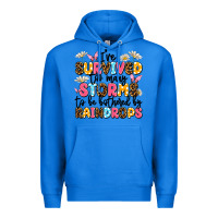 True Royal i've survived too many storms Premium Hoodie - JahusDesignShop