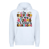 White i've survived too many storms Premium Hoodie - JahusDesignShop