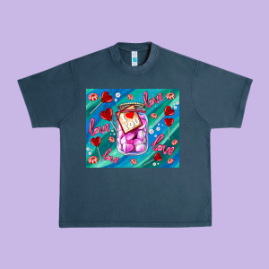 Sugar With Love Urban Heavy Tee Designed By Adodesignshop